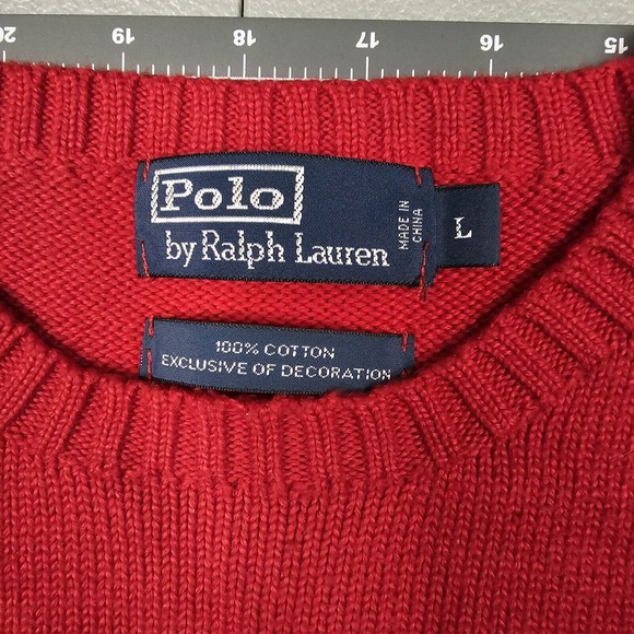 Vtg Polo Ralph Lauren Sweater Mens Large 90s Golf Preppy Academia Casual Classic - Picture 3 of 7